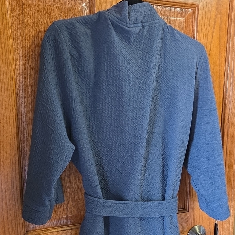 Sonoma Navy Textured Robe - Picture 6 of 9